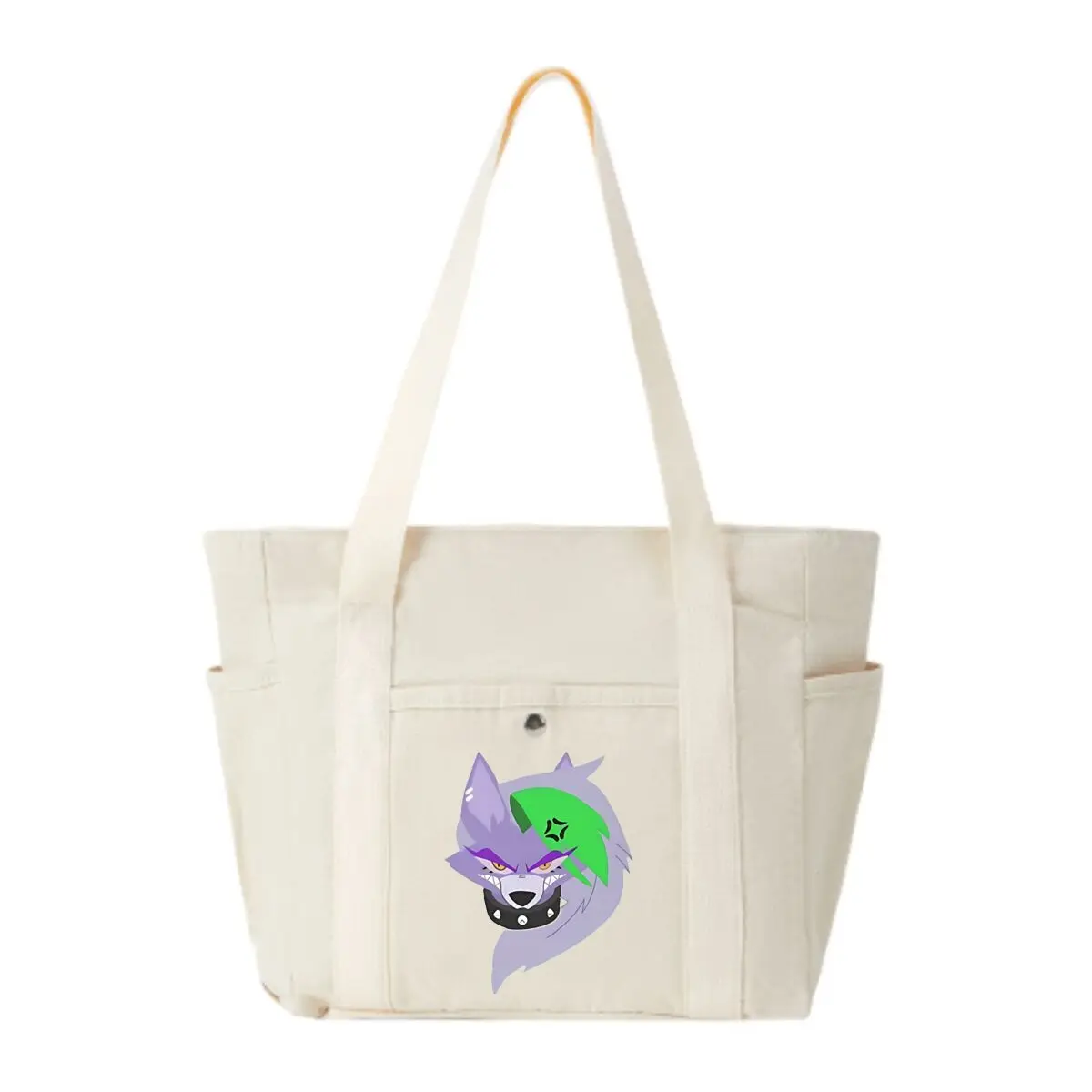 

Colorful Wolf Character High-End and Large-Capacity Tote Bag Single Shoulder Tote Bag