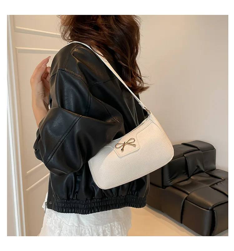 Neu eingetroffene Damen-Umhängetasche mit Schleifendesign, modische, individuelle Pendeltasche – Detail 15