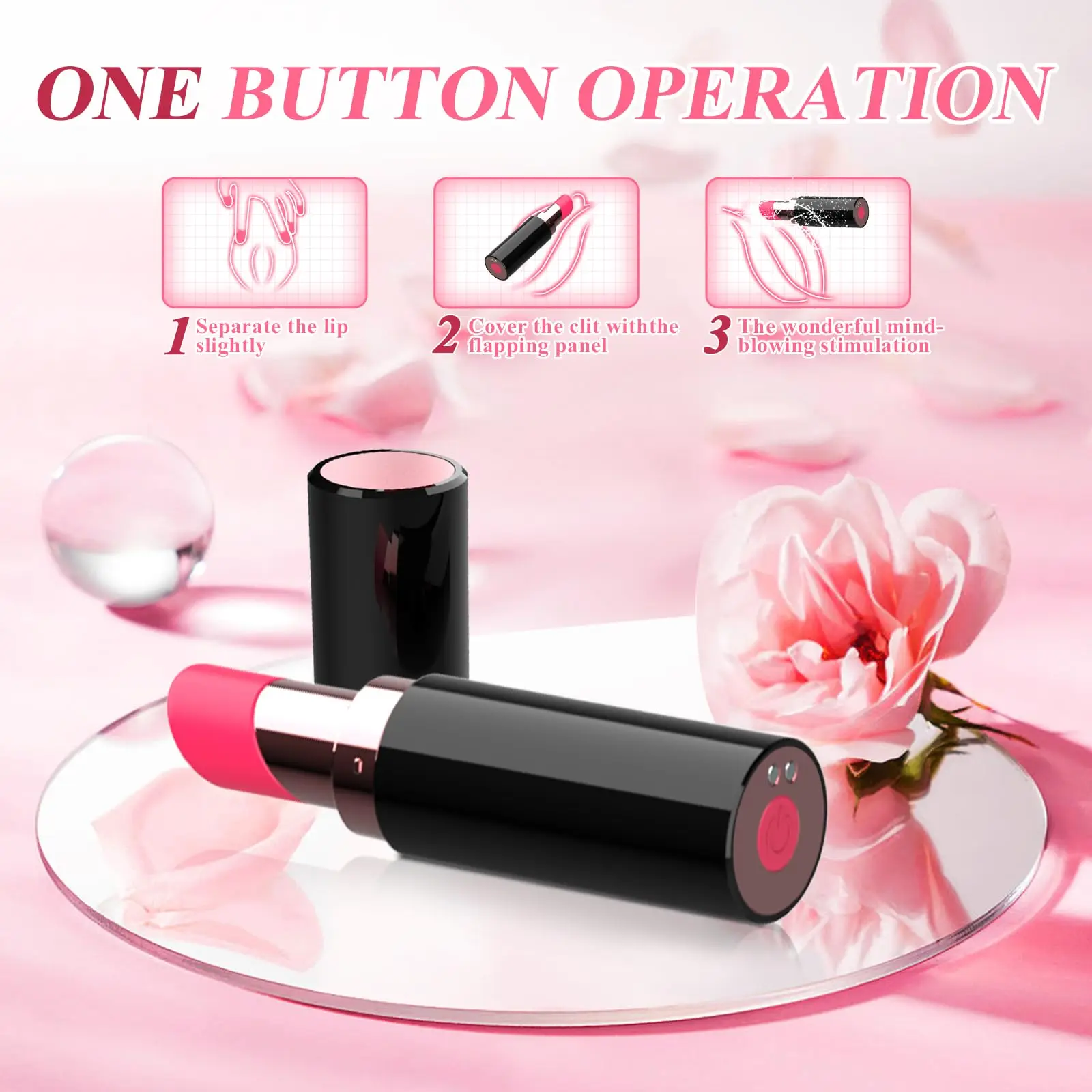 Zuigende Vibrator, Clit Sucker Clitoral Stimulator, Mini Vibrator, Lippenstift Bullet Volwassen Seksspeeltjes Voor Vrouwen, 10 Zuiging-Vibratio