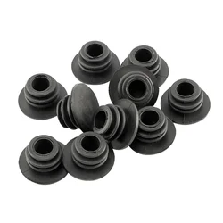 10pcs 22mm Bike Handlebar Bar End Plugs End Caps Mountain Bike Rubber Grips For Road Grip Mountain BMX MTB Grips (Black)