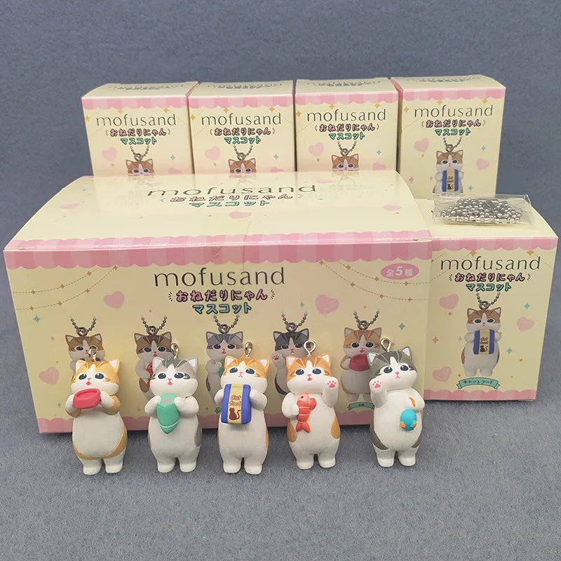 

Коллекционный набор фигурок Mofu Cat Sands Action Blind Box, 4 см, с головными уборами животных, кавайные ПВХ-модели, украшения для рабочего стола, поделки, подарки, игрушки