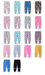 European Rainy Season Spring and Autumn Summer New Girls' Rain Pants 3-11 Years Old Elastic Waist Multi Color Printed Water Play
