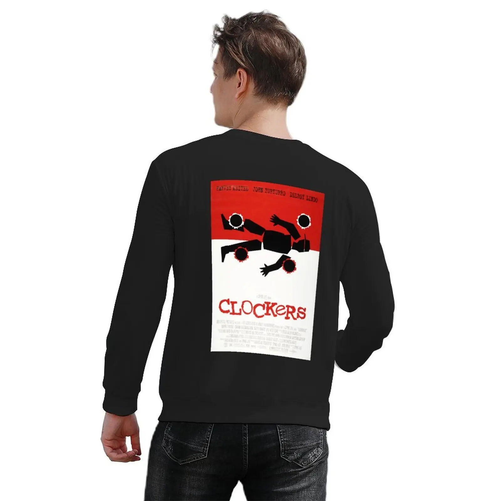 Clockers ملصق الفيلم البلوز الرجال ارتداء أزياء الرجال ملابس الخريف الرجال ملابس الخريف البلوز المعتاد