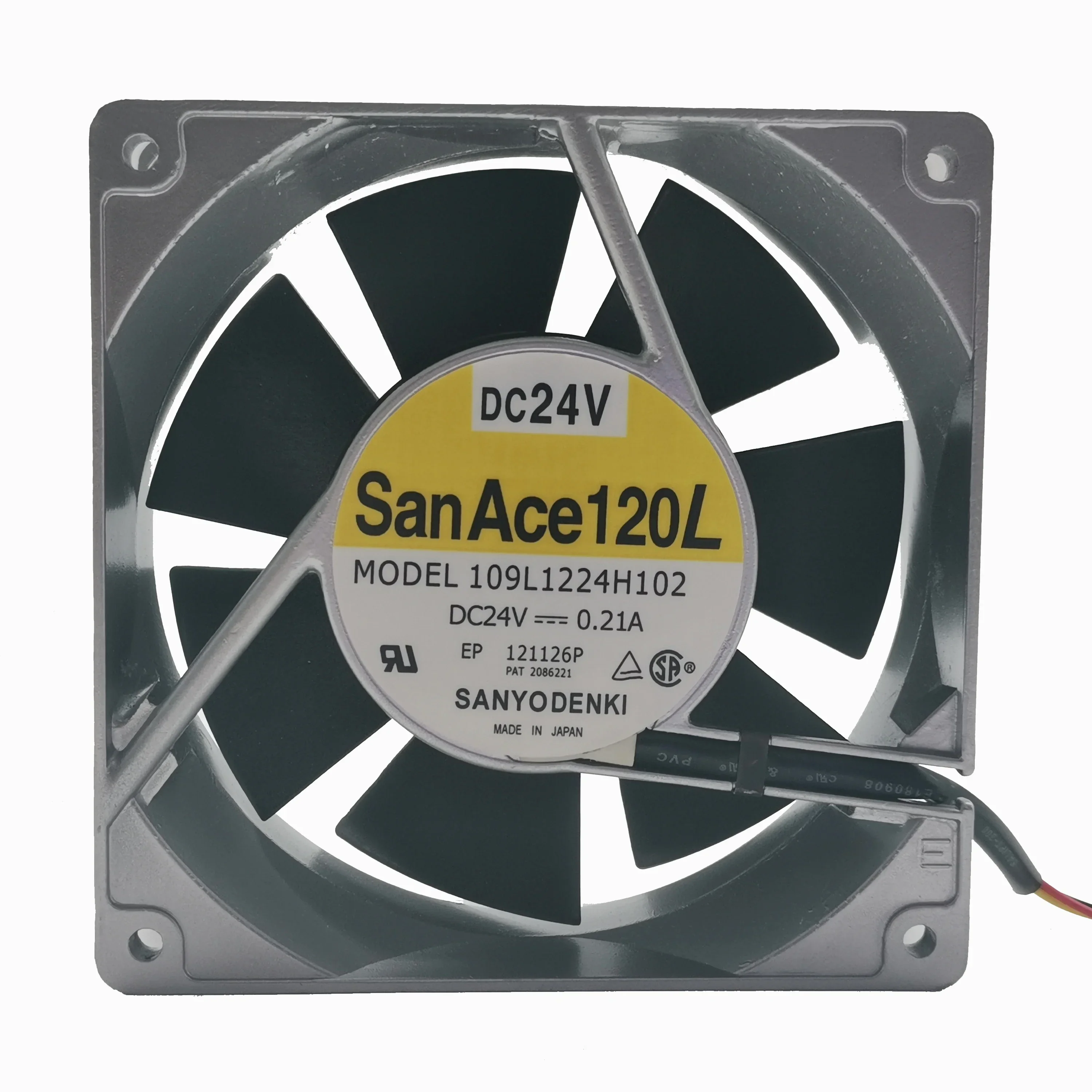 

For new Sanyo 12038 DC 24V inverter aluminum frame axial cooling fan 109l1224h102 12cm 120*120*38MM
