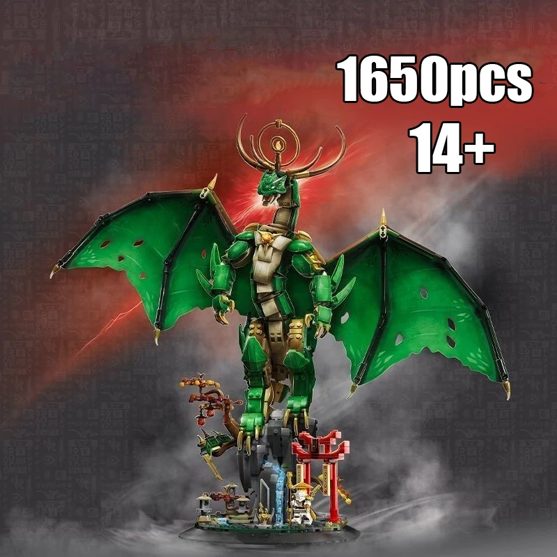 

2025 New 71847 Guardian Dragon Building Blocks Assembly Model Toy for Adults and Children Christmas Birthday Gift