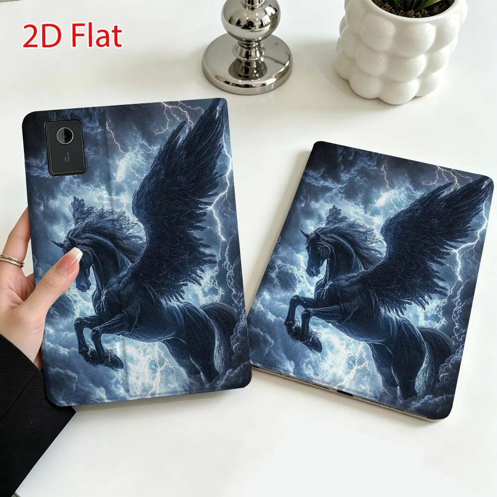 Running horse pattern For Lenovo Xiaoxin Pad Pro Tab P12 P11 11 13 11.2 inch K11 Plus Pen Tray Tablet Case Soft