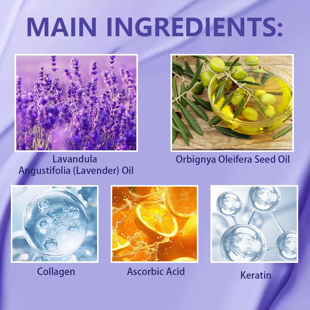 Water Ice Levin Purple Repair Hair Mask Keratin Deep Nourishing Dry Frizzy Damaged Treatment Collagen 5 Second Soft Shiny Care