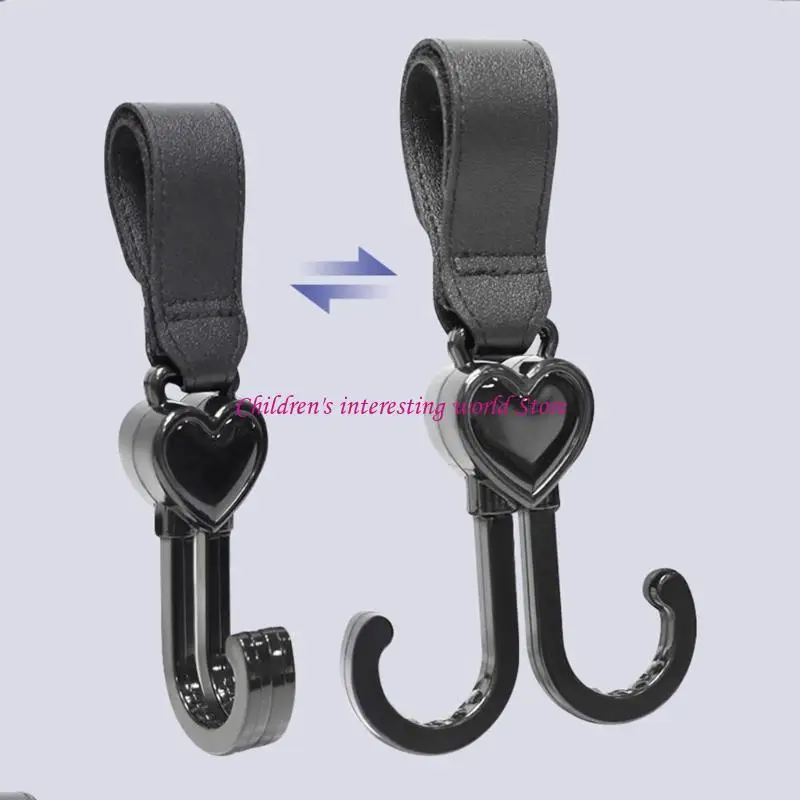 Baby Diaper Pouches Hanger Baby Bag Stroller Hook Infant Pram Pushchair Accessories Multi-Purpose Hanger for Travel 425F