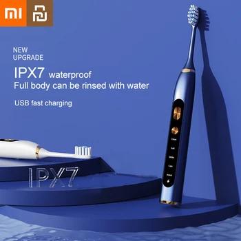 Xiaomi Youpin spazzolino elettrico spazzole a vibrazione sonica detergente sbiancante per denti dentale spazzolino da denti ricaricabile USB per l'igiene orale