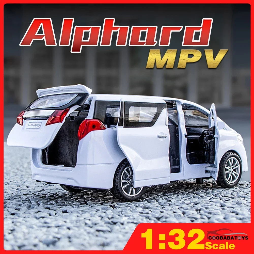 

Scale 1/32 Alphard Commercial Vehicles MPV Metal Diecast Alloy Toy Cars Models Trucks For Boys Child Vehicles Hobbies Collection