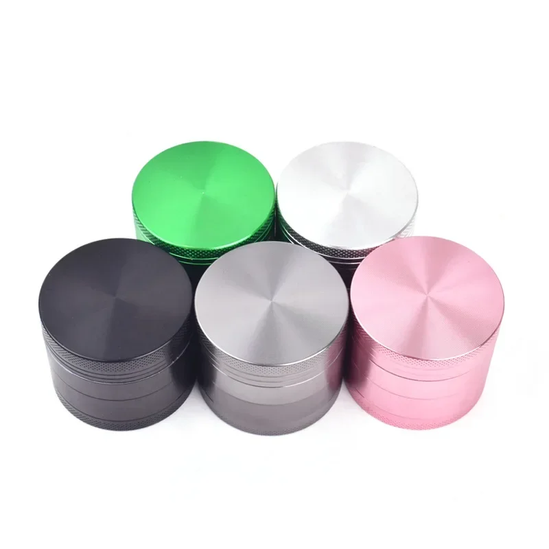 40mm 4 Layers Herbal Grinder Crusher Metal Zinc Aluminum Alloy Cutter Mill Lighting for Crusher Mill Cartoon Grinder Accessories