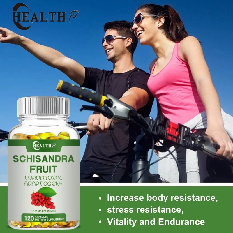 Traditional Schisandra fruit capsules - help relieve fatigue, promote cardiovascular health, and improve human immunity. Non-GMO