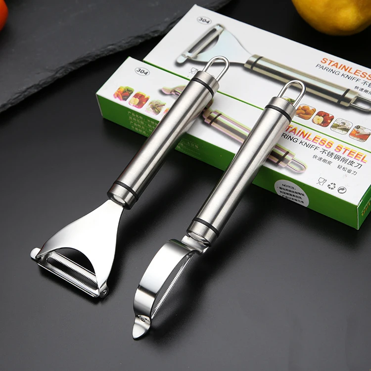 Stainless Steel Spring Vegetable Peeler Set Potato Peeler Slicer Home Use