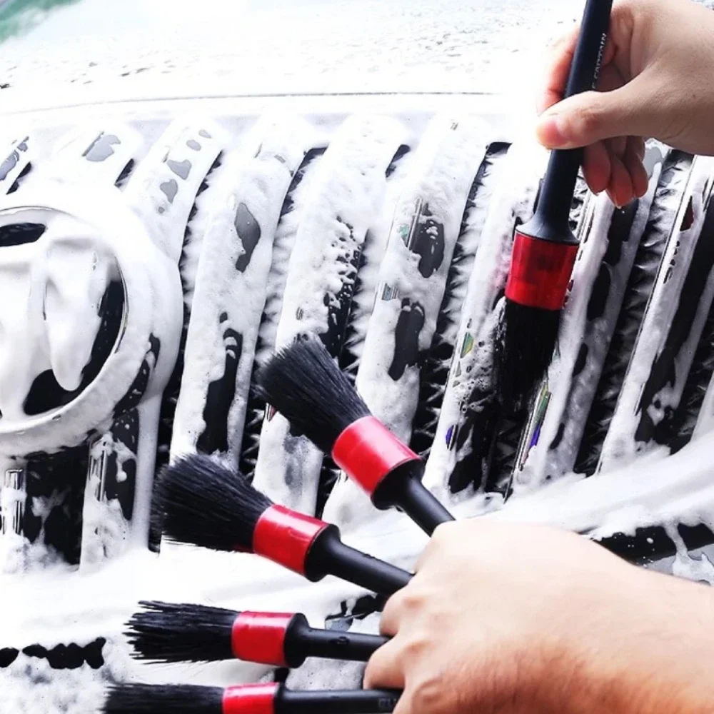 1-30Pcs Car Cleaning Brush Kit Wheel Rims Clean Brush Car Interior Detail Brush Set for Dashboard Air Outlet Wheel Wash Tool
