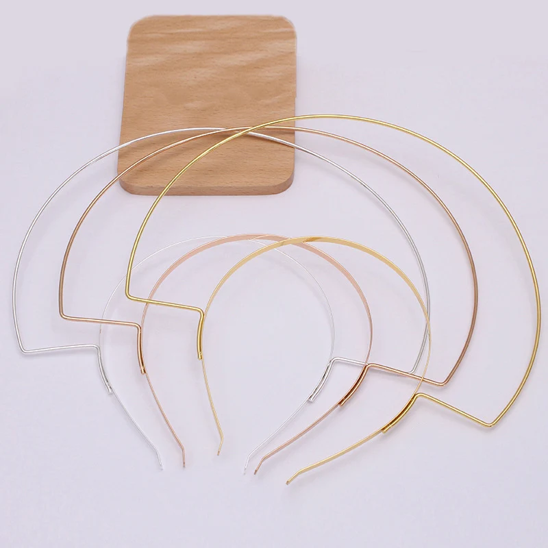 

5PCS 25.0cm High Double Layers Metal Headbands Goddess Aura Hairbands Big Wire Hair Hoops for DIY Bridal Tiara Crowns