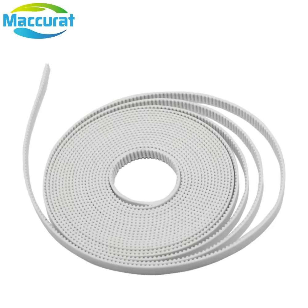 1/5/10M PU with Steel Core GT2 Belt 2GT Timing Belt 6mm Width for 3D Printer Parts RepRap Mendel Rostok 1 PU with Steel Core