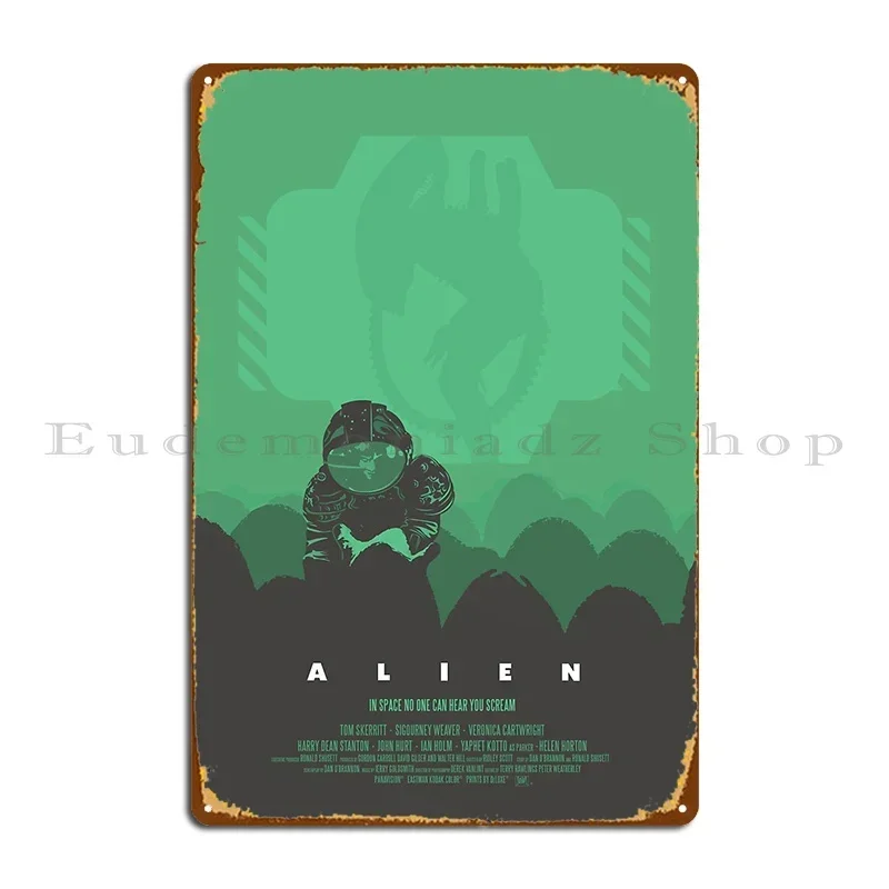 Ridley Scott S Alien Print Sigourney Weaver As Ripley Metal Plaque Poster Cinema Designer Pub Bar Cave Cinema Tin Sign Poster