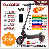 9.3 Inch W8 Electric Scooter 48V 14Ah Battery 750W Motor 30-40km Max Range 40km/h Max speed Dual Suspension E Scooters With App