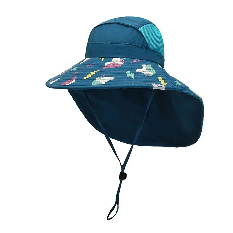 Spring Summer New Printed Kids Bucket Hat, Unicorn Sunscreen Quick Drying Hat, Outdoor Beach Hat For Men And Women