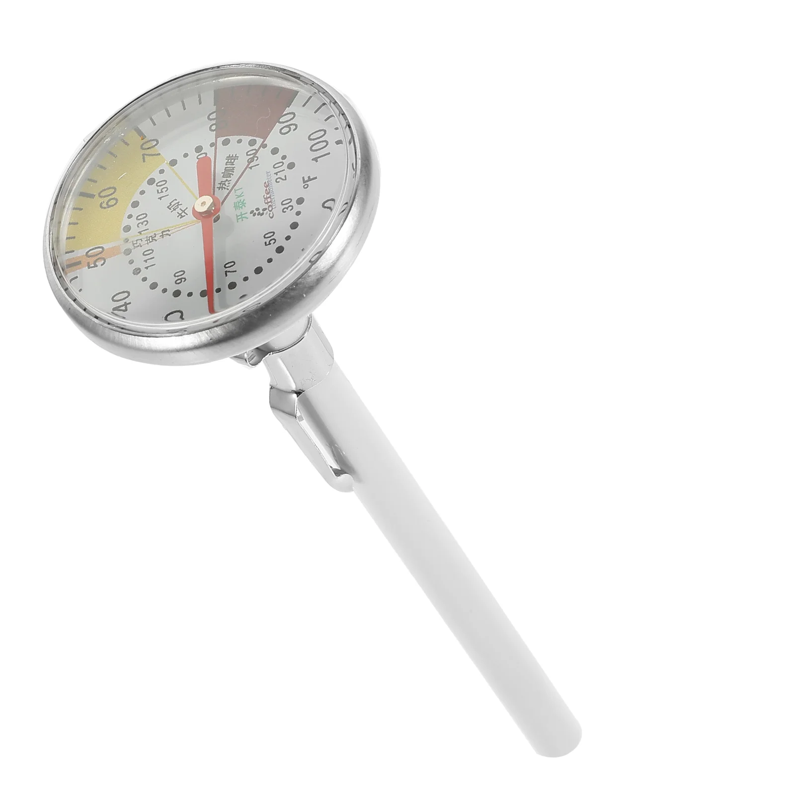 Latte Needle Espresso Coffee Thermometer with Clip Tool Milk Probe Stainless Steel Cappuccino