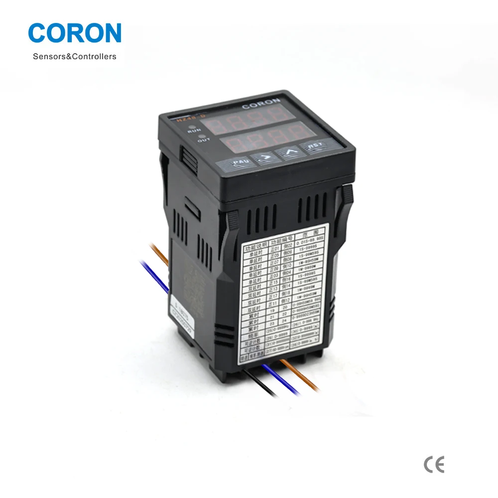 HZ Series Multifunction Counter/Length Meter/Batch Controller 4/6/8 Display 12V/24V Relay, Optical/Proximity Sensor