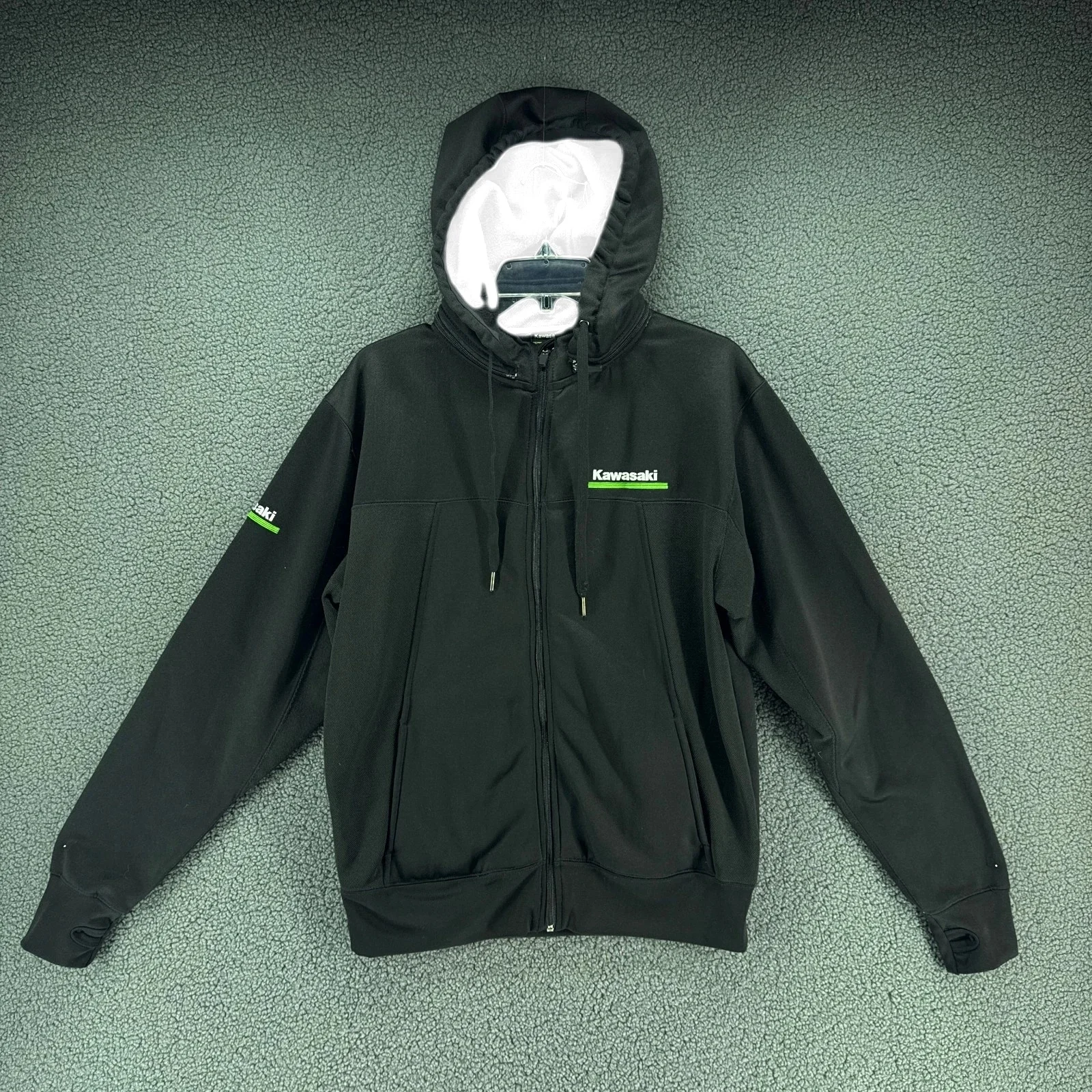 

Kawasaki Motorcycle Hoodies Outdoor Clothing Adult Full Zip Hoodie Sweatshirt Quick Drying Comfortable Jersey for Autumn Winter