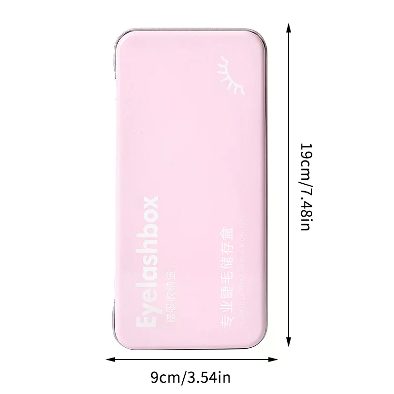 Empty Magnetic Fake Eyelash Storage Box With 6 Diskettes False Eyelash Holder Case Container Travel Pallet Lash Holder