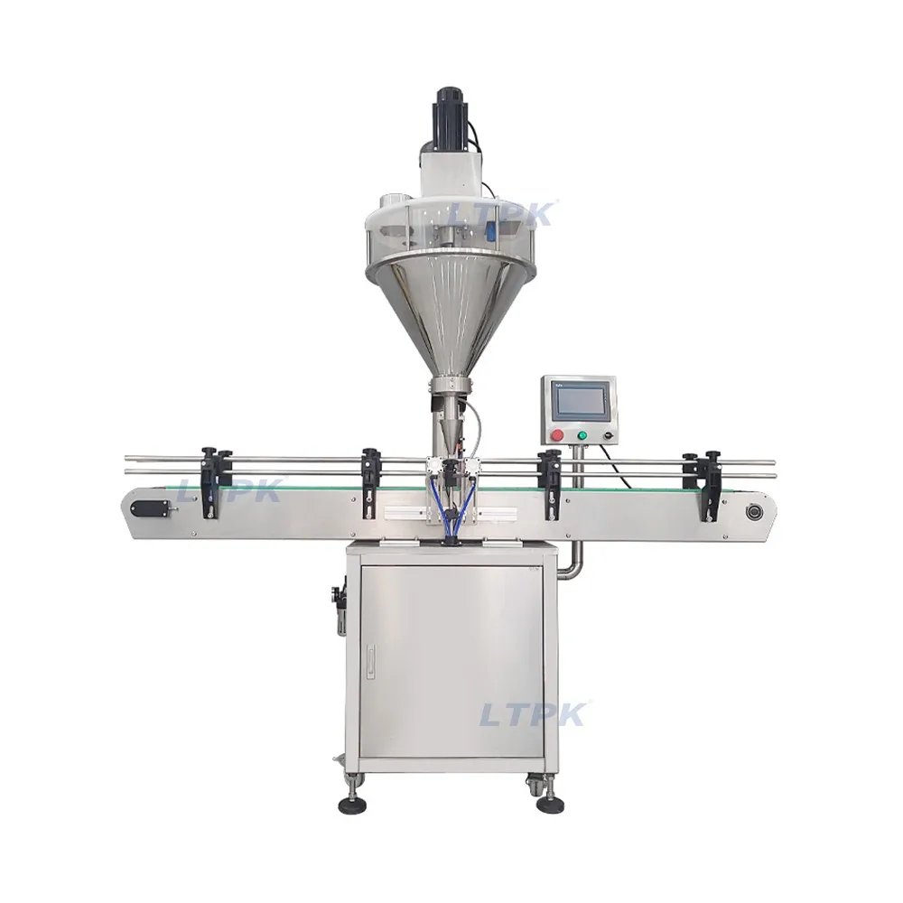 LT-APF100 Automatic Cosmetics Powder Compact Conveying Belt Detergent Washing Powder Filling Machine