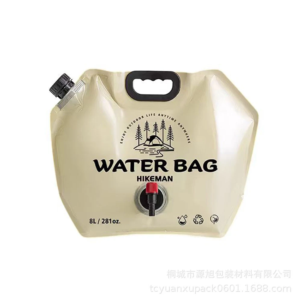 Outdoor Large Capacity Water Bag 8L Portable Foldable Water Storage Bag Camping Car Food Grade Soft Water Storage Bag image 3