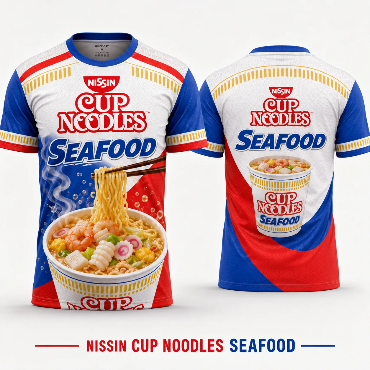 Herren Nongshim Shin Ramyun 3D-Druck T-Shirt Koreanisches Ramen-Food Grafik-T-Shirt Schnelltrocknend Atmungsaktiv Lässige Streetwear Sommer-Oberteil – Detail 5