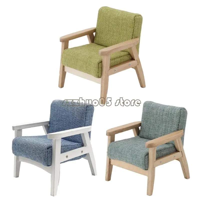 

M3GE 1:12 Dollhouses Couch Single Sofa Armchair Figure for Pretend Playset