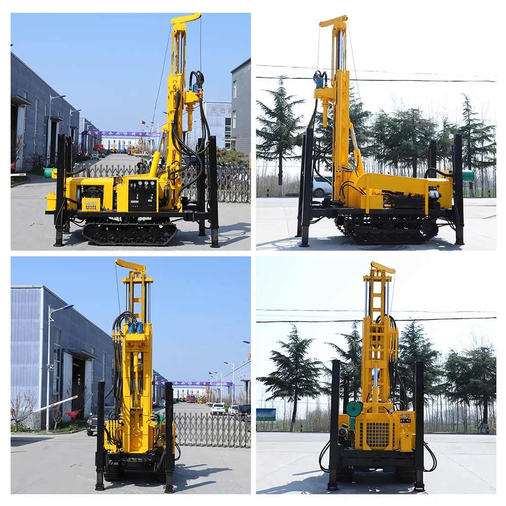 Deep Water Well Drilling Machine Track-type Hydraulic Water Well Drilling Rig Concrete Truck Drilling Machine for Sale