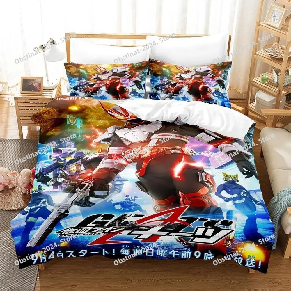 

Kamen Rider Geats Bedding Set Single Twin Full Queen King Size Bed Set Adult Kid Bedroom Duvet Cover Sets 3D Anime Bed Sheet Set