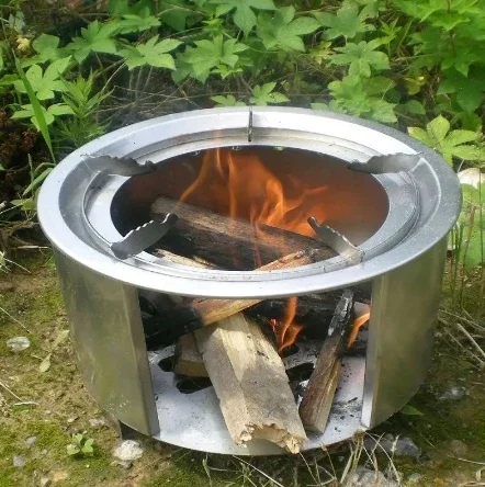 휴대용 금속 캠핑 스토브, 야외 목재 요리 스토브