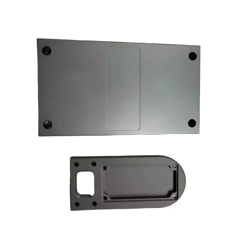 Black anodized aluminum alloy precision CNC machined hardware structural parts