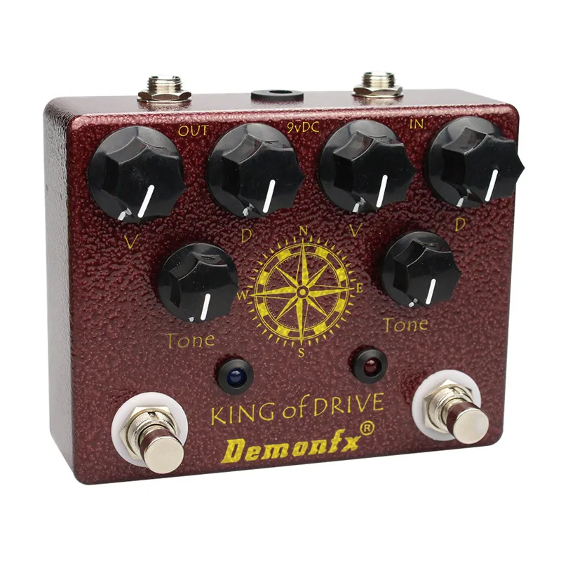 Demonfx König Von Stick Hohe qualität Gitarre Effekt Pedal Overdrive Distortion Boost Mit True Bypass