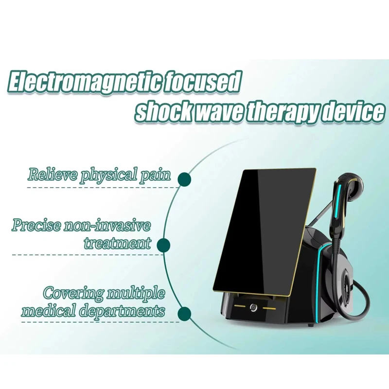 Focused Shockwave Therapy Machine Electromagnetic Focal Focus Shock Wave 80mm In-depth Treatment 1 Million Shots Pain Relief