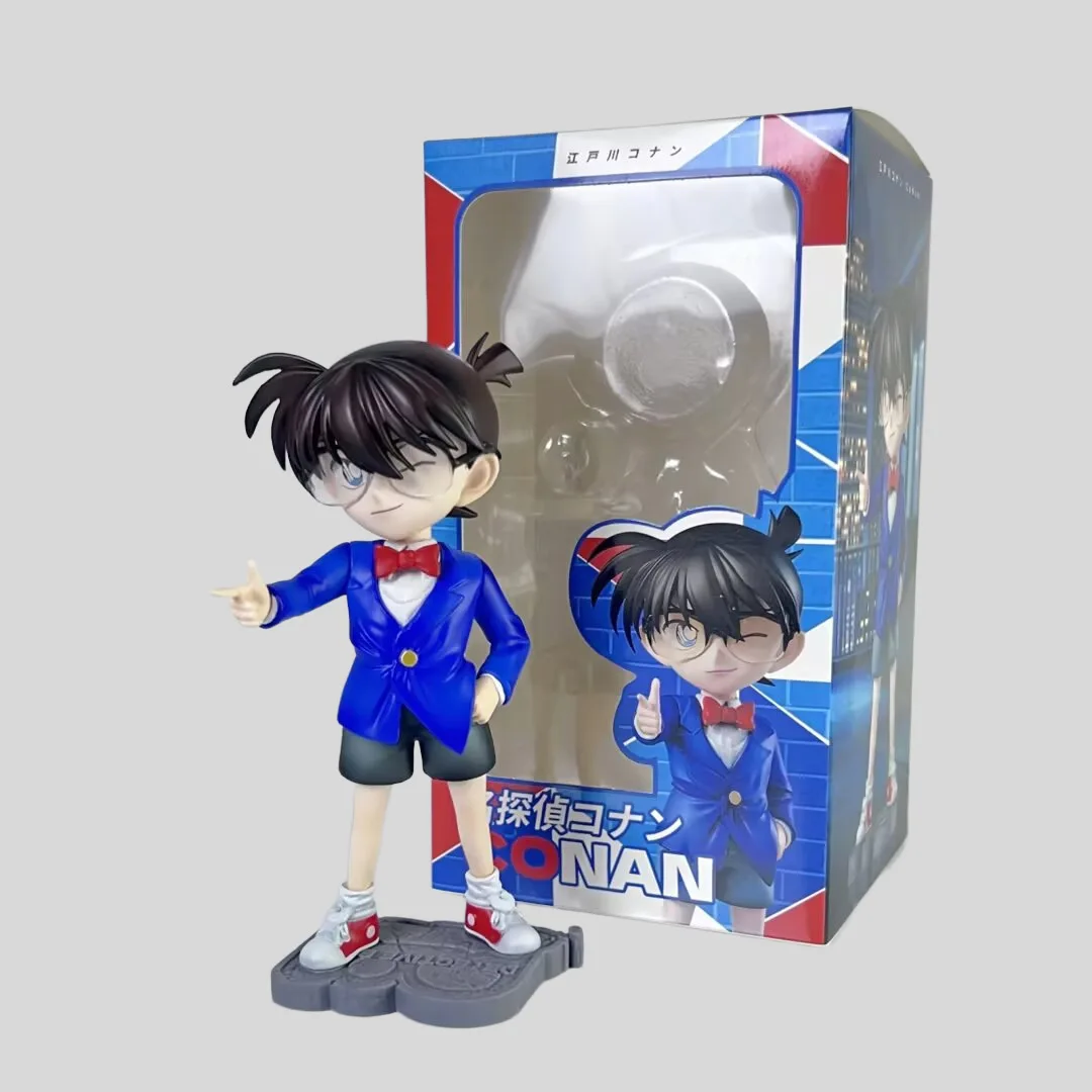 

Conan GK Kid School Uniform Conan Figurine Decorative Item, Detective Boys Conan Ai Haibara Anime Figurine Model