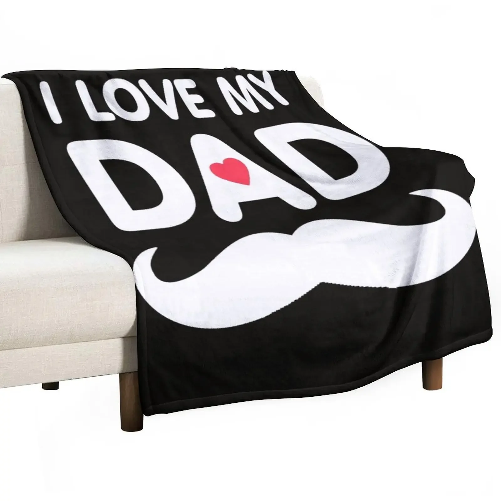 

New i love my dad Throw Blanket Flannel Thin Moving Blankets