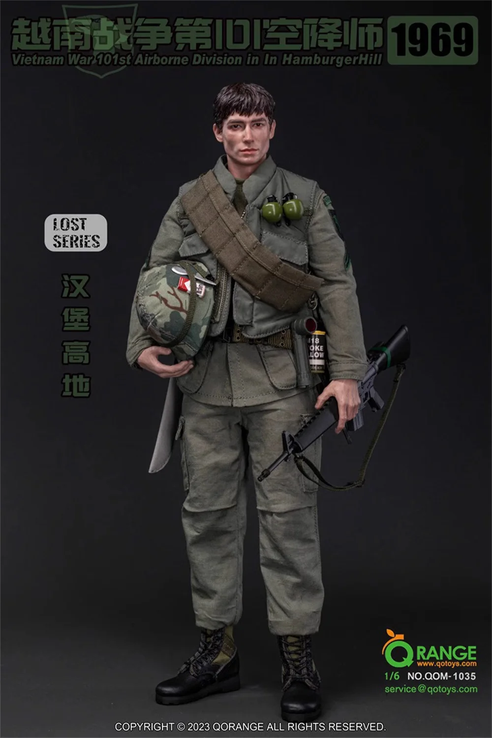 For Sale 1/6 QORANGE QOTOYS QOM-1035 US. Vietnam Series 101st Army Soldier Full Set Moveable Action Figure Gift For Collect