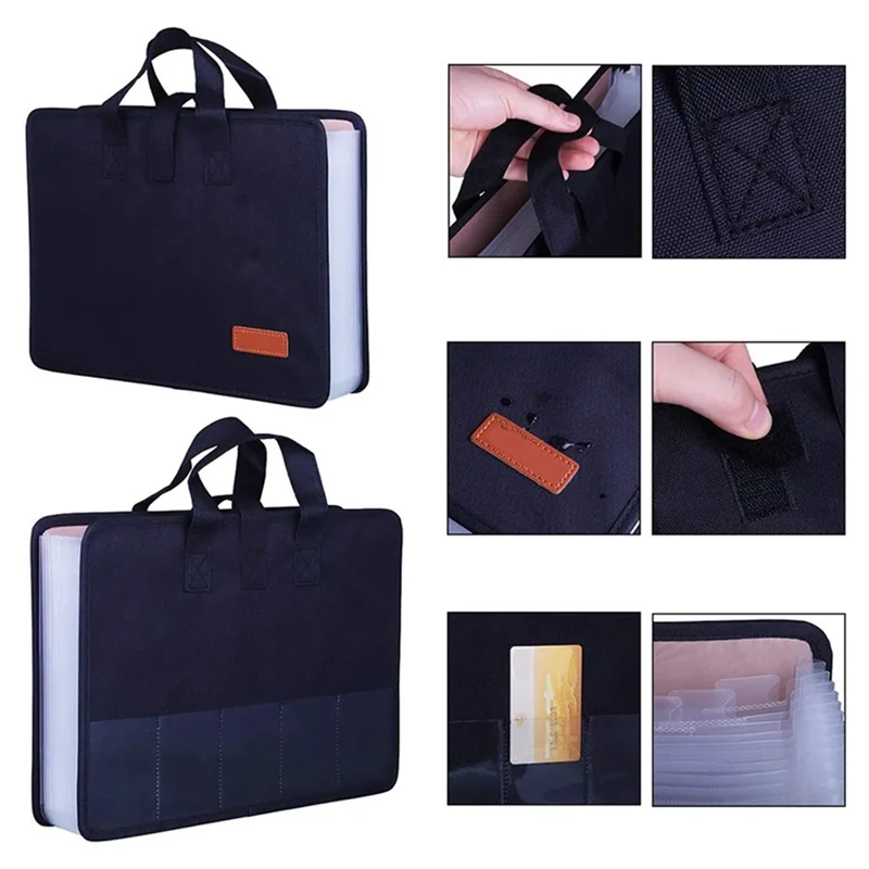 

13 Pockets Expander File Folder Document Organizer With Handle A4 Size Capacity Accordion File Organizer
