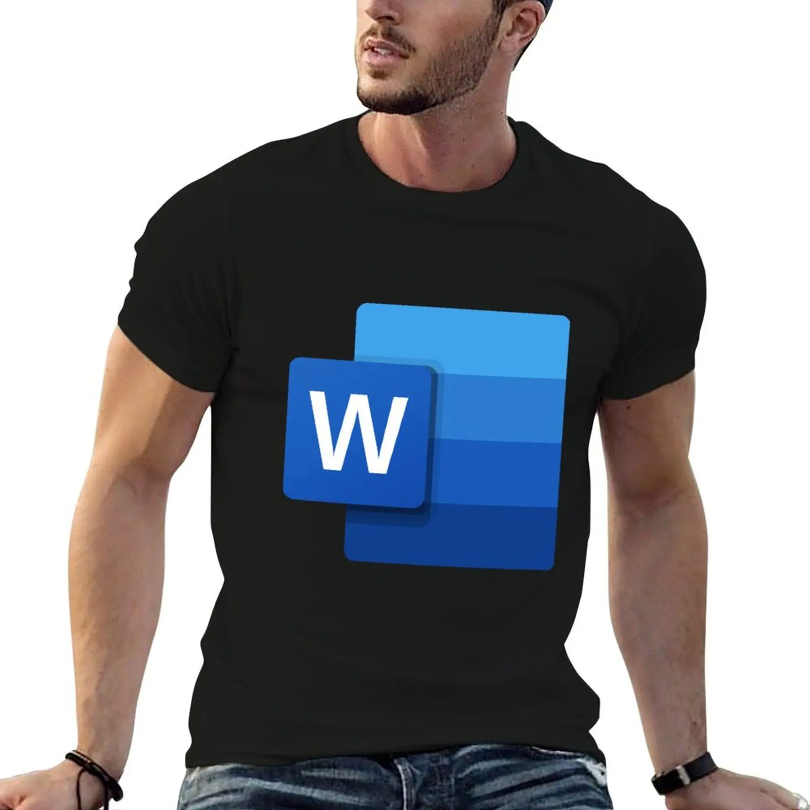 Microsoft Word T-Shirt Large Size Breathable Tee
