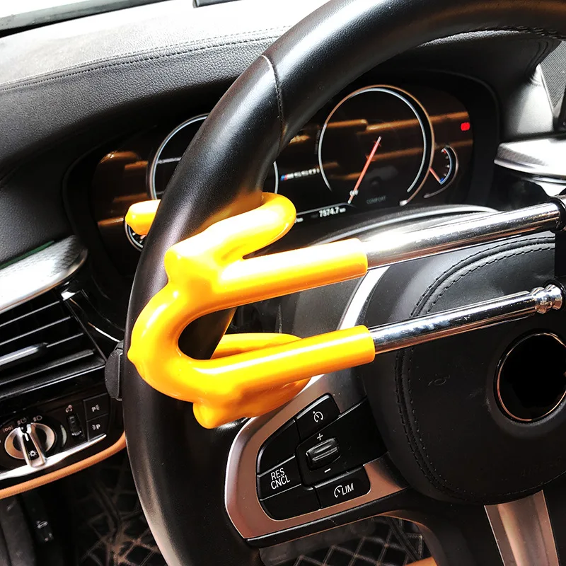 Car Steering Wheel Lock Steering Wheel Anti-theft Lock Car Anti-theft Lock Self-Defense Safety Lock Car Tools Auto Supplies