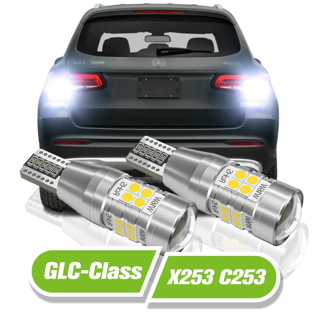 

For Mercedes Benz GLC Class X253 C253 LED Reverse Light 2pcs Backup Lamp 2015 2016 2017 2018 2019 Accessories