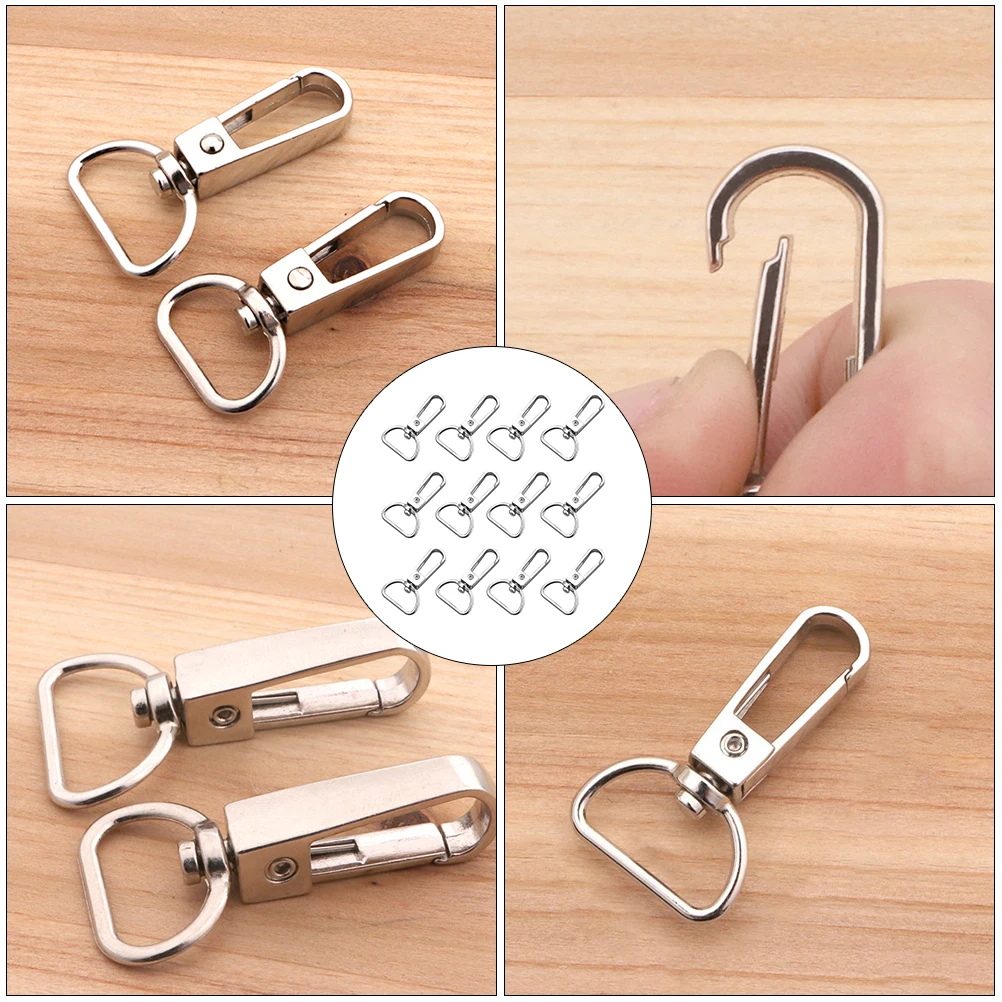 

20pcs Alloy Clasps Sturdy Bag Buckle Keychain Connector Diy Handbag Buckles Replacement Lobster Buckles Universal Connection