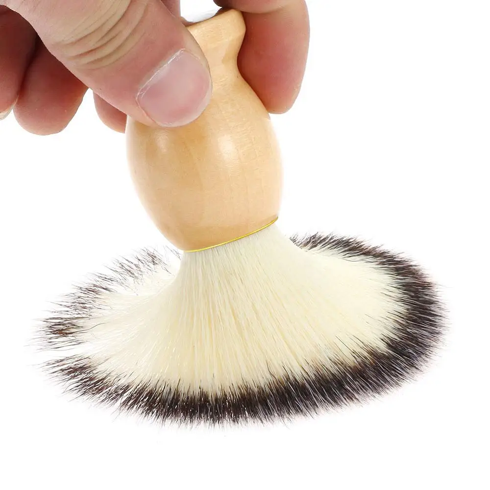 Men Shaving Brush Facial Beard Cleaning Razor Shaving Beard Brush Natural Badger Hair Makeup Brushes Hairdressing Styling Tool