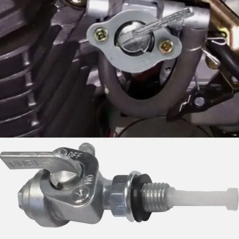 Gas Tank Fuel Switch Shut‑Off Valve Petcock Tap Faucet Pump Replacement for Gasoline Generator Engine Fuel Tank Accessory