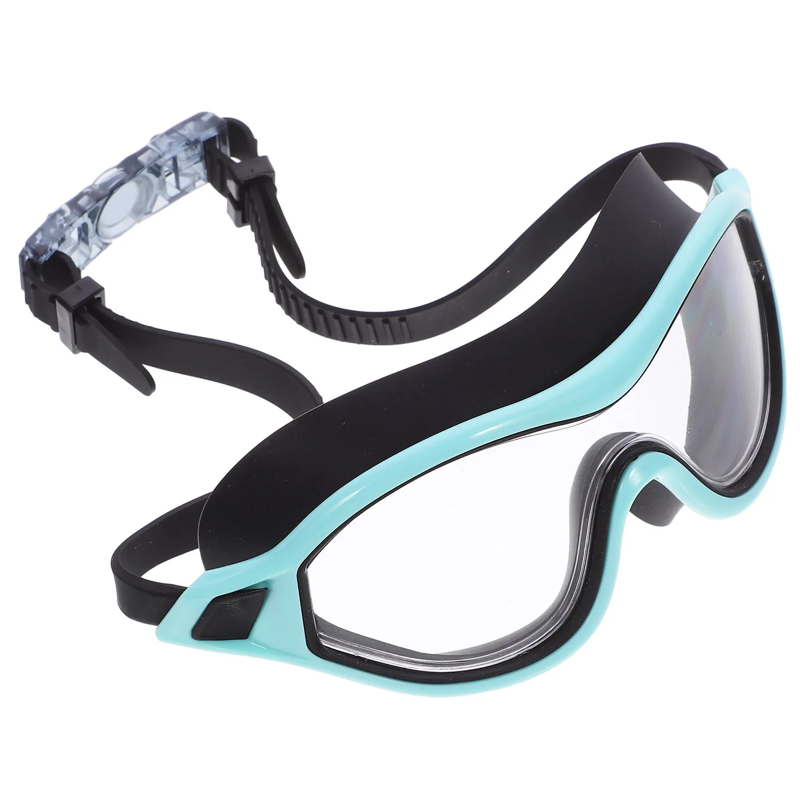

Large Frame Waterproof Swim Goggles Adults Adjustable Strap Anti-Fog Leakproof Comfortable Swimming Glasses Unisex