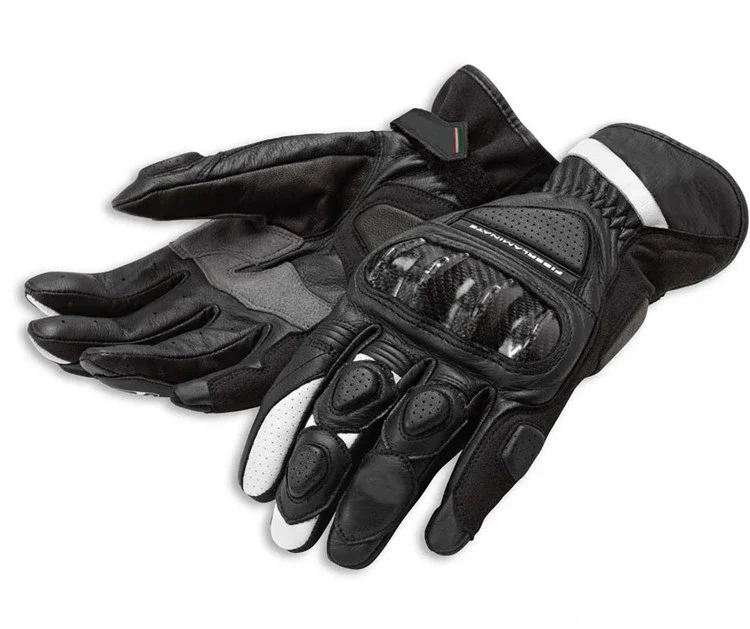 Moto SPORTS C2 Motorcycle Gloves For Ducati Cowhide carbon fiber motorcycle gloves men and women racing gloves