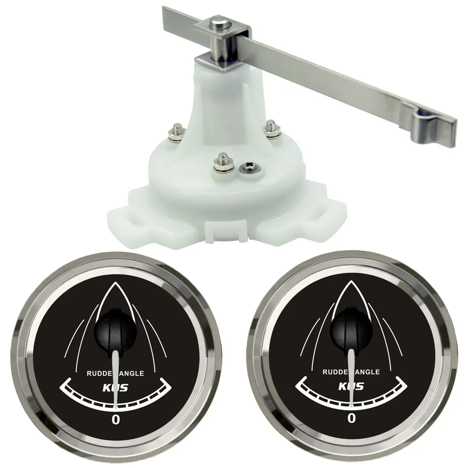 

KUS Boat Marine Rudder Angle Gauge Indicator W/ Dual Station Rudder Sensor